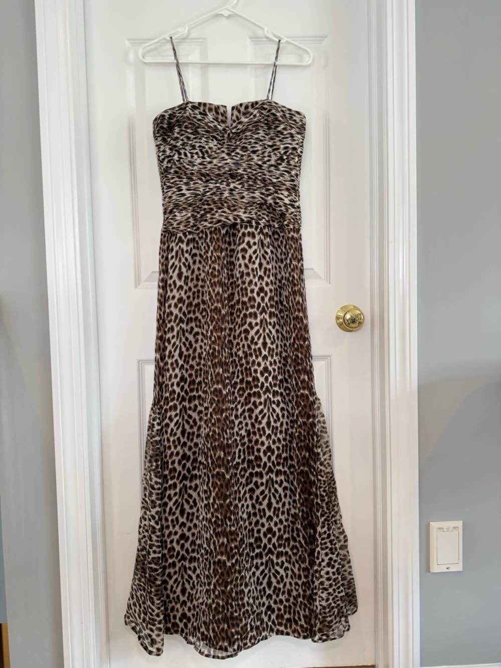 JS Collections Silk Animal Print Midi Dress Size 6